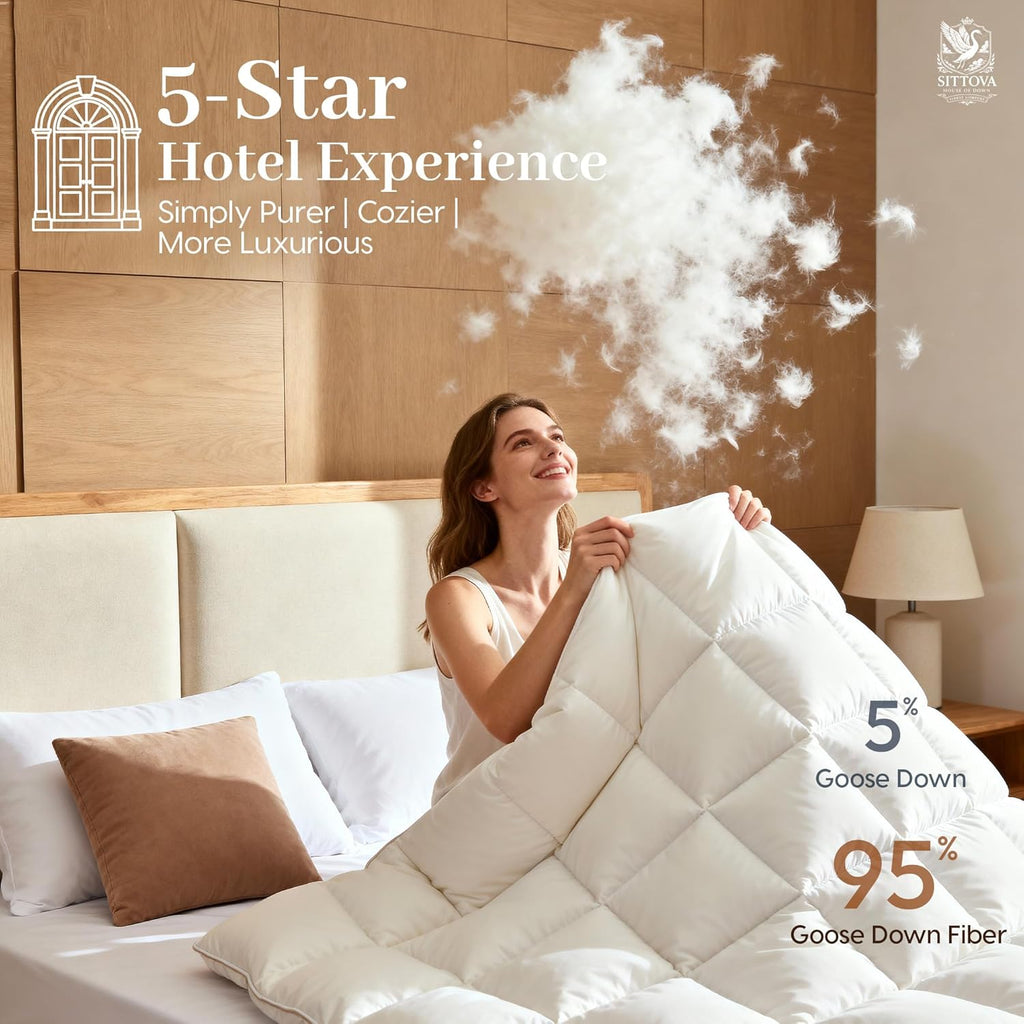 Goose Down Fiber Comforter California King
