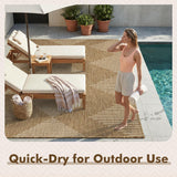 Outdoor Rug Carpet Patio Rug 5x7 ft Polypropylene Indoor Outdoor Rugs