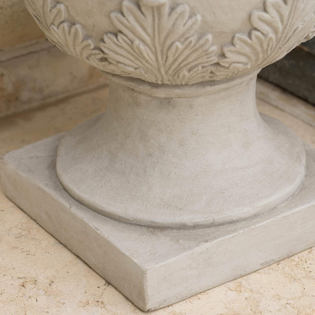 Antique Moroccan Urn Planter, 20", White