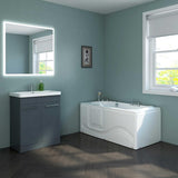 Whirlpool bathtub with door hydrotherapy Walk-in 60” x 30” 6 jets - Dolly
