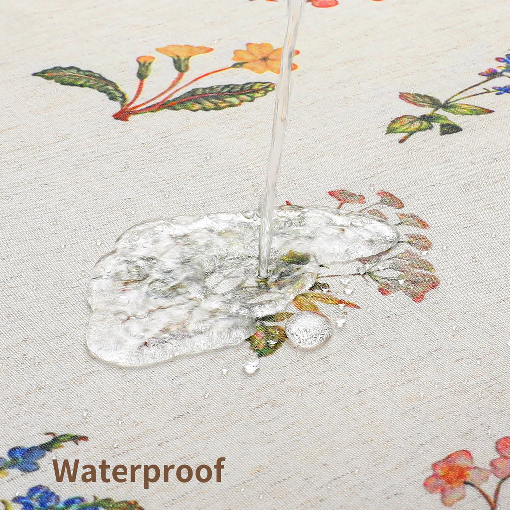 French Country Floral Linen, 72" W x 84" L