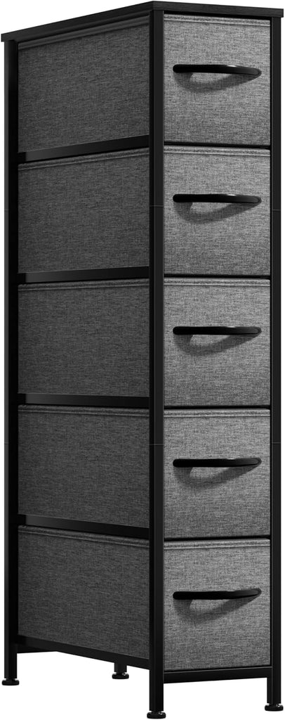 Kids Dresser with 5 Drawers - Storage Unit Organizer Chest for Clothes - Bedroom, Kids Room, Nursery, & Closet