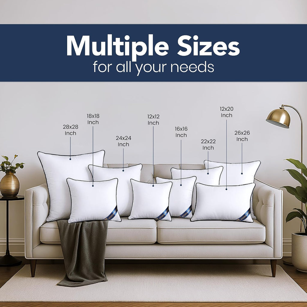 12x20 Throw Pillow Inserts, Decorative Pillows - Set of 2