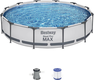 Steel Pro MAX 12' x 30" Above Ground Pool Set with Filter Pump