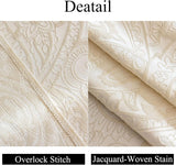 Elegant Damask Tablecloths, 57x70 Inch Vintage Floral Jacquard Table Cloth, Waterproof/Wrinkle Resis