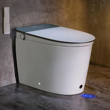 Smart Toilet with Bidet Built in, Auto Open/Close Lid,1000g MaP Flush, Heated Seat & Foam Dispenser