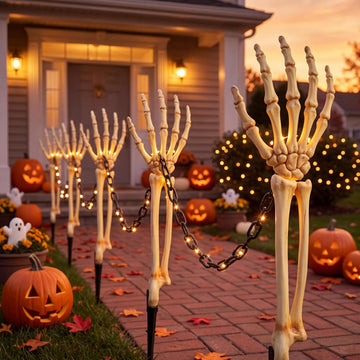 Halloween Skeleton Hands Decorations Outdoor - Set of 12