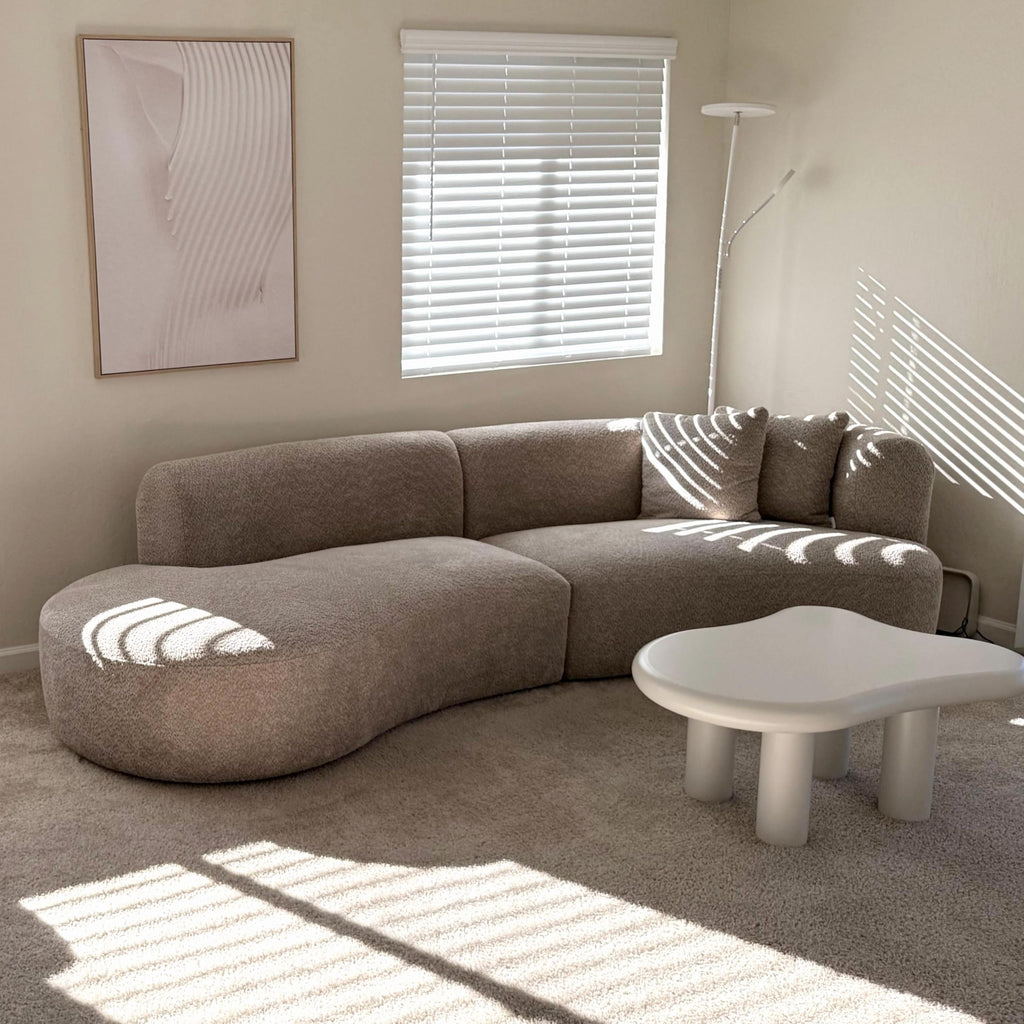Formia Boucle Curved Sectional Couch