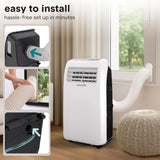 Portable Air Conditioner with Heat & Built-in Dehumidifier 10,000 BTU