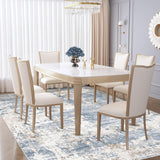 6x9 Washable Abstract Area Rug, Soft Non-Slip Carpet for Bedroom Nursery Dining Room Blue