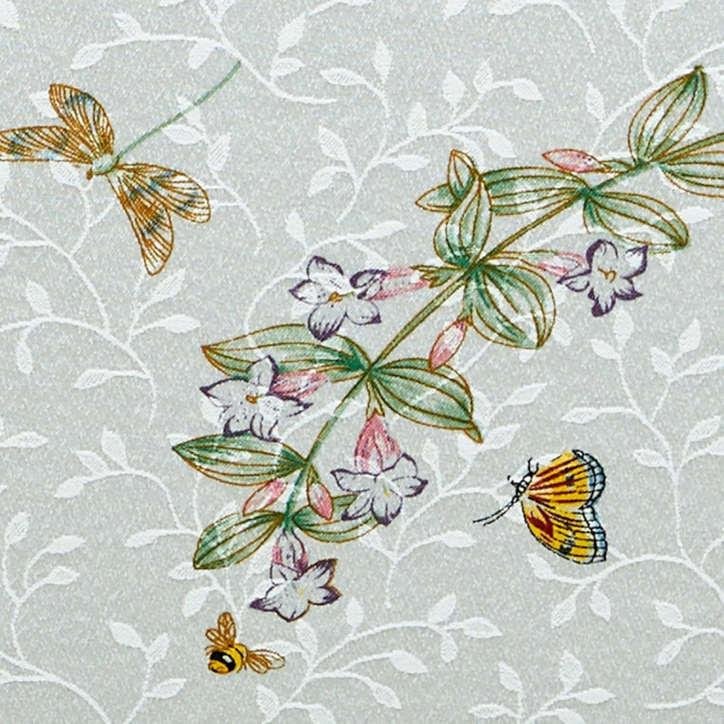 Butterfly Meadow Damask Tablecloth, Multicolor, 60" W x 120" L