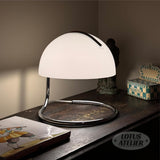 Chrome Bauhaus Light | Retro Mushroom Table Lamp for Room Aesthetic Modern Lighting | Mid Century Modern | Cool Retro