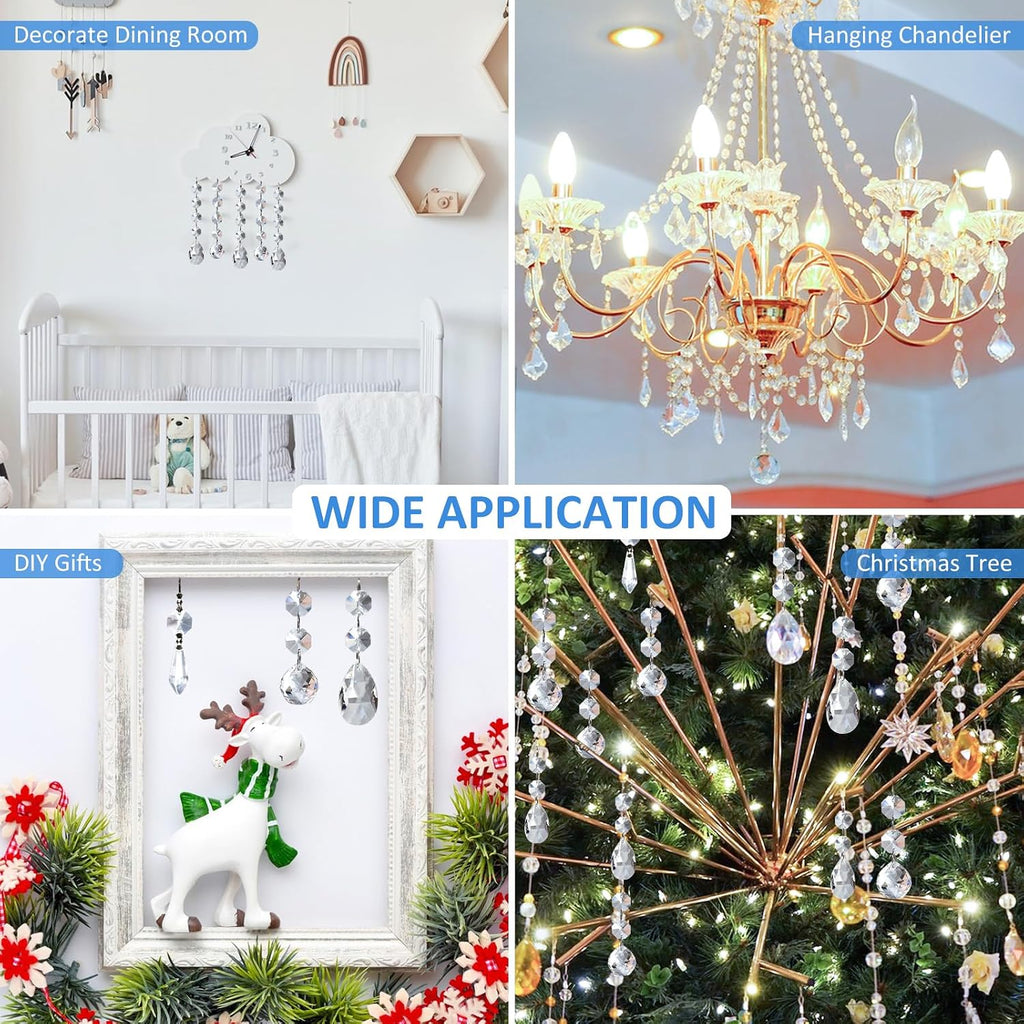 44 Pack Chandelier Crystal Prism Replacement