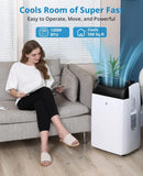 14000 BTU Portable Air Conditioners with Remote Control, 3-in-1 Free Standing Cooling AC Unit with Fan & Dehumidifier