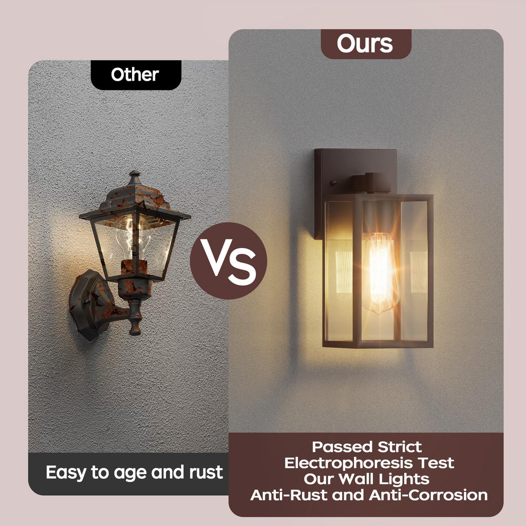 Outdoor Front Porch Light Wall Mount, Exterior Lighting Fixtures