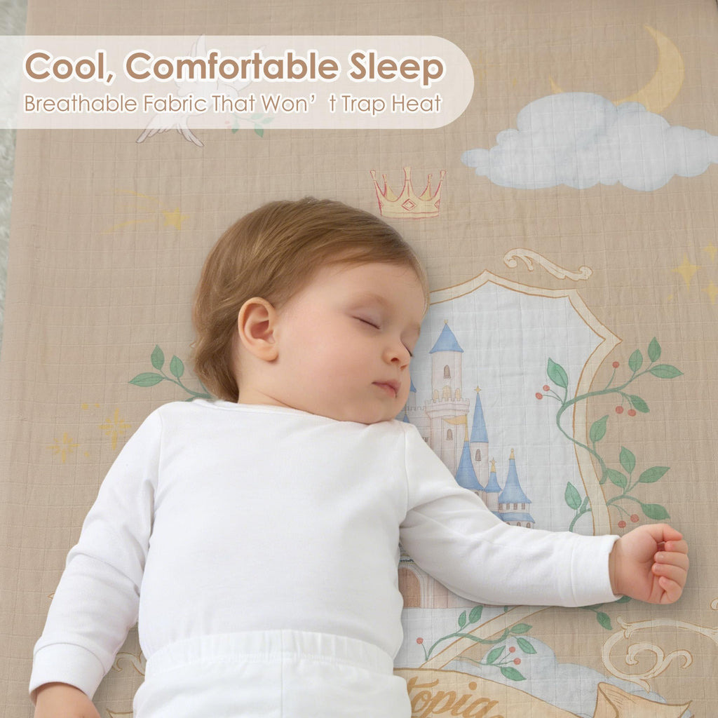 2 Pack Muslin Crib Sheets