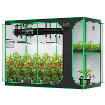 Larger 4X8 Grow Tent 108"x48"x80" Mylar Clone Chamber Tents 4X9