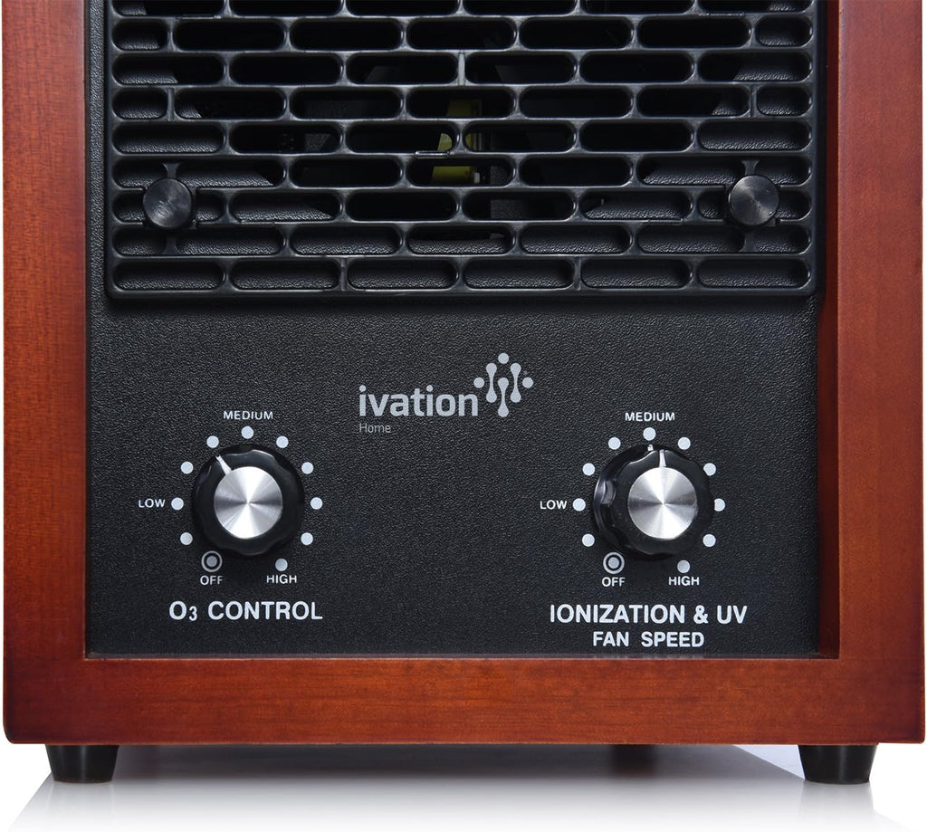 5-in-1 HEPA Air Purifier & Ozone Generator, Ionizer & Deodorizer for Up to 3,700 Sq/Ft - Included HE