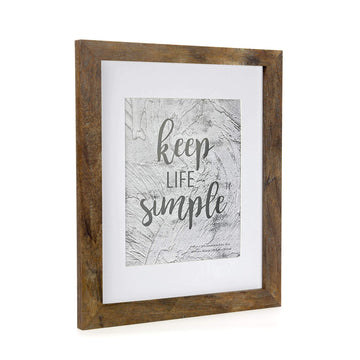 11x14 Picture Frame Rotten Brown 2 Pcs Wooden Frame can Display 8x10 Picture with Mat or 11x14 Without Mat on the