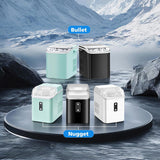 Nugget Ice Maker Countertop, Portable Ice Machine with 1.7L Water Tank, 26LBS/24H Fast Production, Auto-Cleaning &