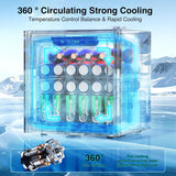 Beverage 36L Refrigerator Cooler Mini Fridge,1.3 Cu.Ft Drink Fridge for 12 Bottl