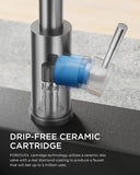 Kitchen Faucets with Pull Down Sprayer, Brushed Nickel Stainless Steel