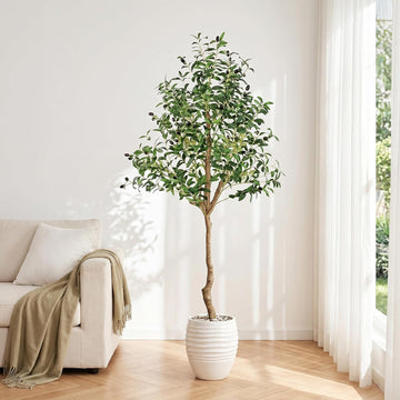 6ft Artificial Olive Trees Indoor Large Faux Olive Tree with Pot