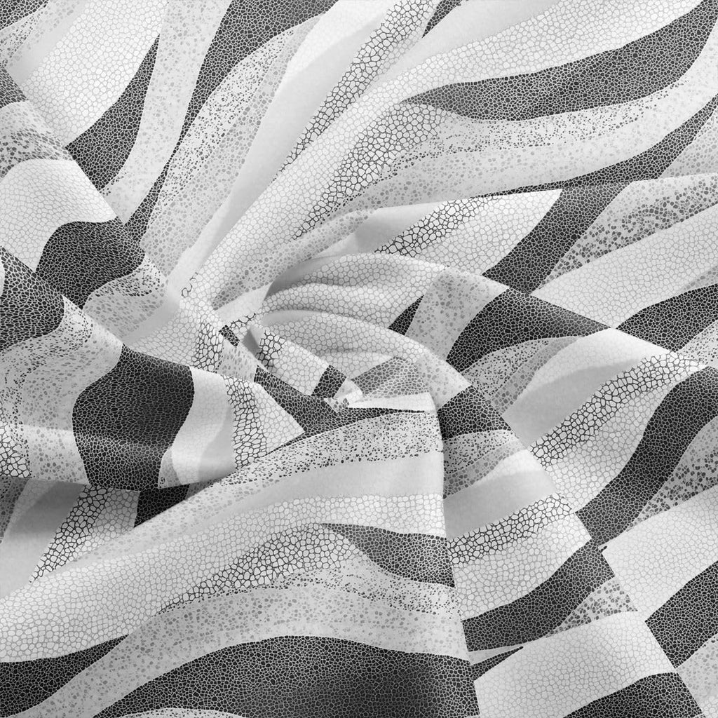 Waves Polyester Fabric by The Yard Abstract Curvy Lines Polyester Fabric Colorful Rainbow Soft Indoor Decor for DIY