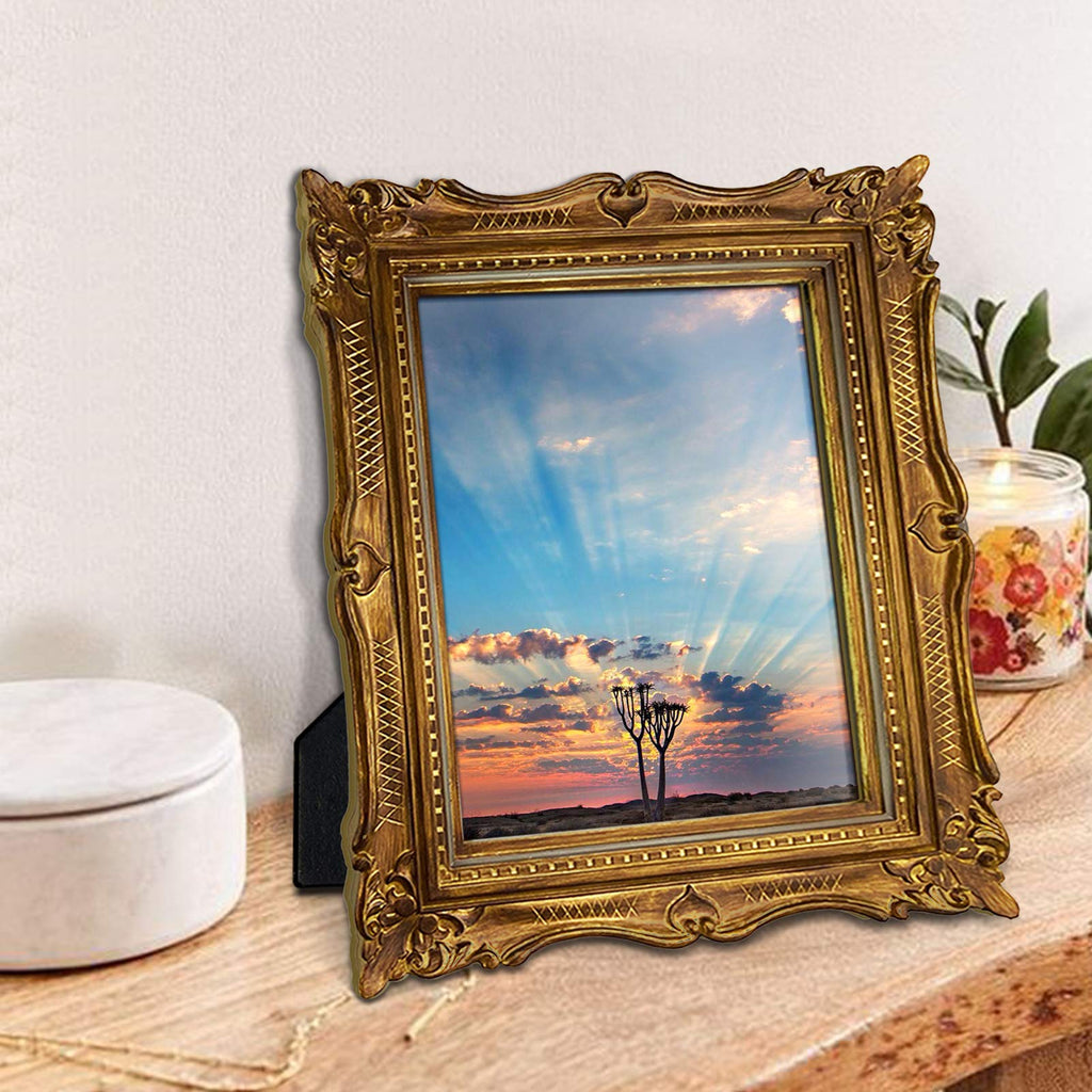 8x10 Vintage Bronze Picture Frame