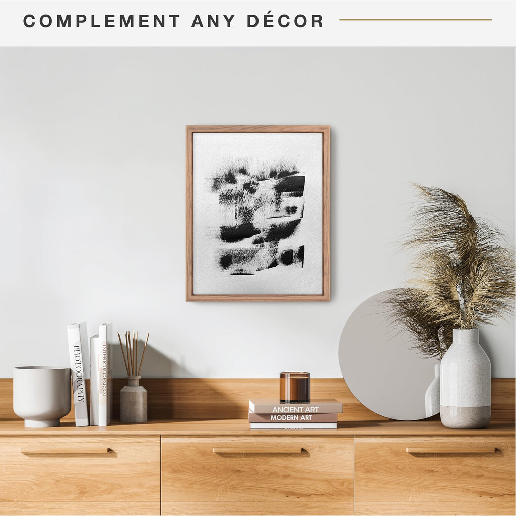 Canvas Float Frame, 16x20, Walnut Woodgrain