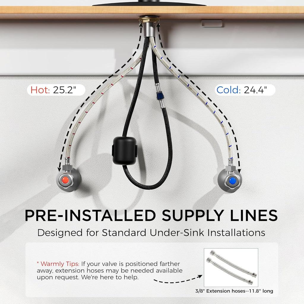 Kitchen Faucet with Pull Down Sprayer, Classic Brushed Nickel