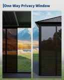 12x20 ft Sunroom Hardtop Gazebo, Enclosed Gazebo with Floor-to-Ceiling Sliding Doors