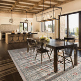 4x6 Washable Area Rug, Low Pile Non-Slip Indoor Carpet for Living Room Kitchen Bathroom Beige