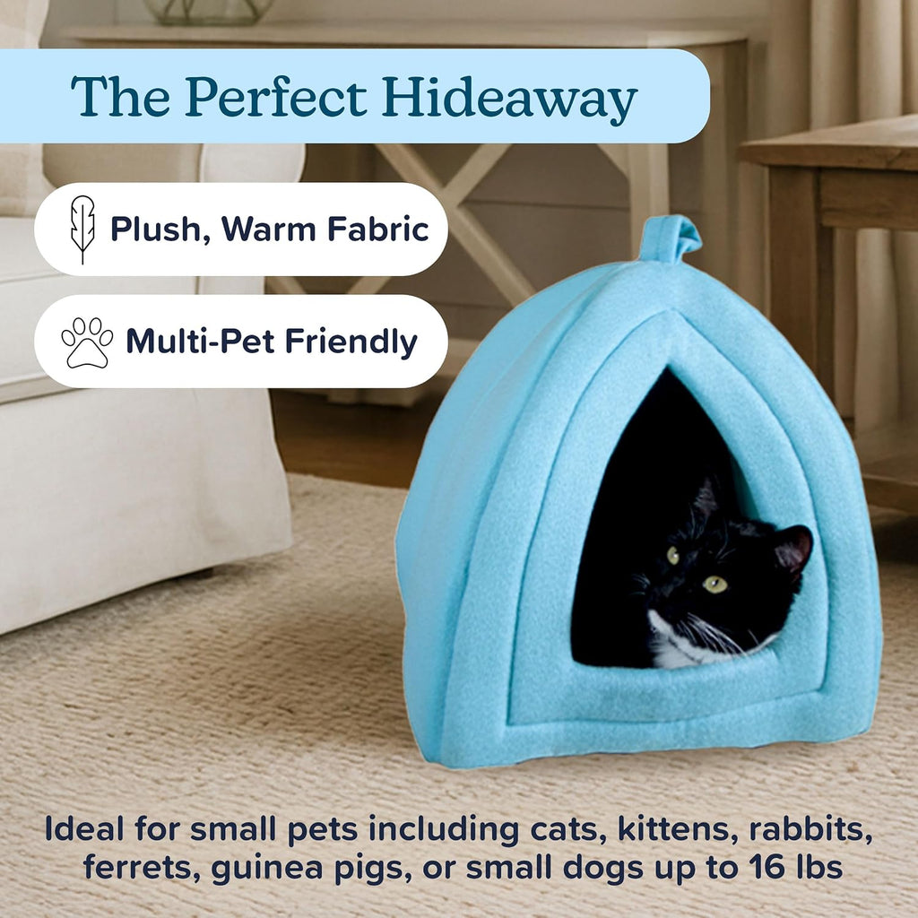 Cat House - Indoor Cat Bed with Removable Foam Cushion