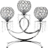3 Arms Crystal Candle Holders Bowls Tealight Candelabras Candlestick Candle Stand OrnamentsHome Decoration