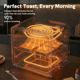6-in-1 Air Fryer Toaster Oven Combo, Compact 12.7 QT Small Countertop Convection Oven, Fits 9" Pizza & 4 Toast