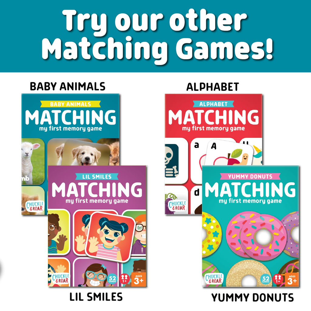 Bath Matching Memory Game, Toddler Games, 52 Pc, Ages 3+