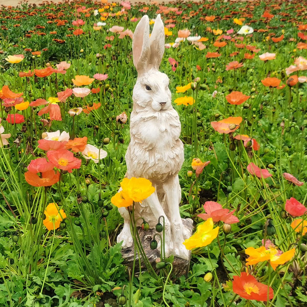 30''H Large Size Noble Sitting Rabbit Statue Easter Bunny Sculpture