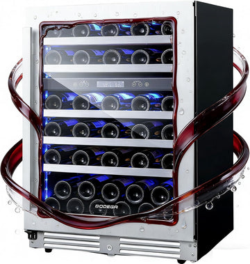 COOLER Wine Fridge & Cooler - 24 Inch 56 Bottle Wine Cooler Refrigerator, 41