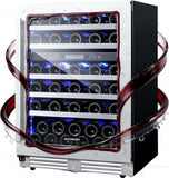 COOLER Wine Fridge & Cooler - 24 Inch 56 Bottle Wine Cooler Refrigerator, 41