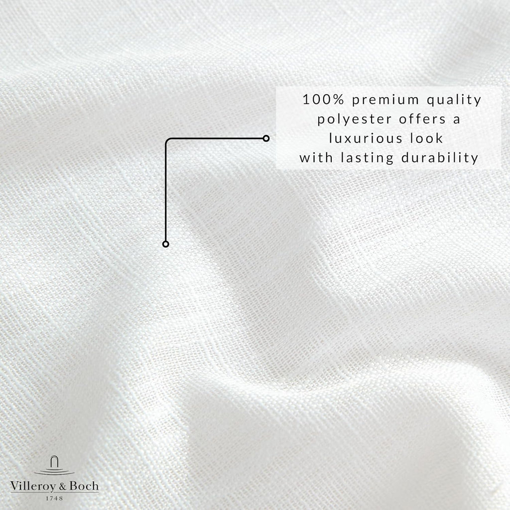 Home Fashions Villeroy & Boch Classic Embroidered Border Tablecloth - Elegant Table Cover for Dining