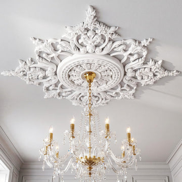 36.6'' Large Ceiling Medallion for Light Fixture36.6"ODx2.36''ID
