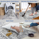 2x10 ft Washable Hallway Runner Rug - Non-Slip Stain-Resistant Low-Pile Long Carpet Runner for Kitch