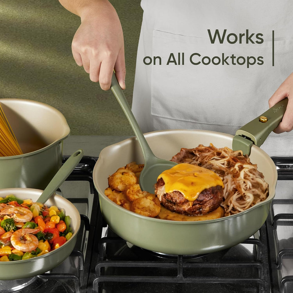 19 Pcs Pots and Pans Set, Nonstick Cookware Sets with Detachable Handle, Oven Safe, Cookware Non Stick Cooking Set