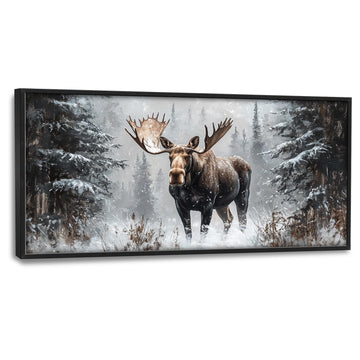 Moose Wall Art Deer Pictures Wall Decor Large Animal Canvas Prints Framed Artwork Paintings Home Decorations Dinning