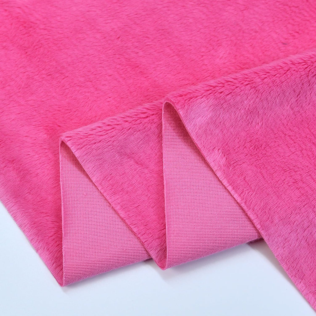 Hot Pink Super Soft Minky Fabric by The Yard, 36"x60"