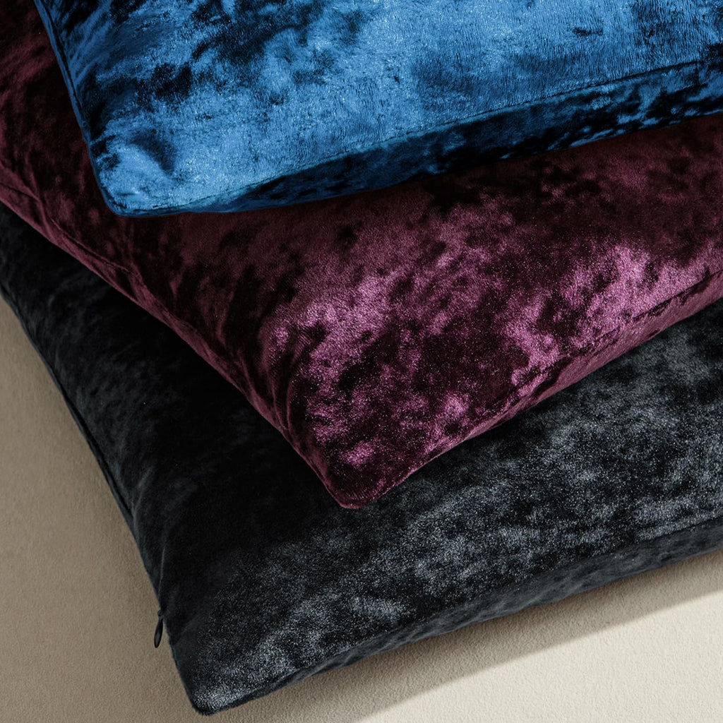 Velvet Throw Pillow Covers Set of 2, Soft Neutral Decorative Pillow Cases with Luxurious Textured Vintage Cushion