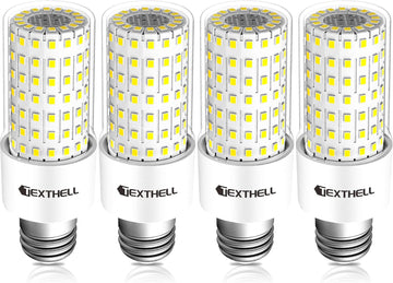 4pcs LED Corn Light Bulb 4000LM 300w Equivalent Super Bright Corn Bulb 5000K Cool Daylight White 20W LED Bulb E26/E27