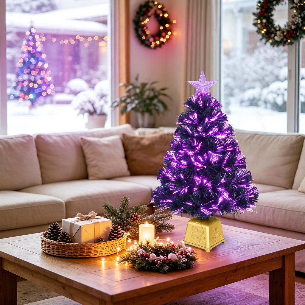 2FT Green Fiber Optic Christmas Tree