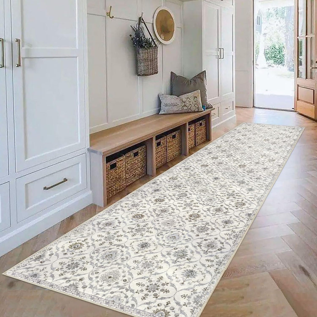 2.6x10 Washable Runner Rug, Non Slip Area Rug Kitchen